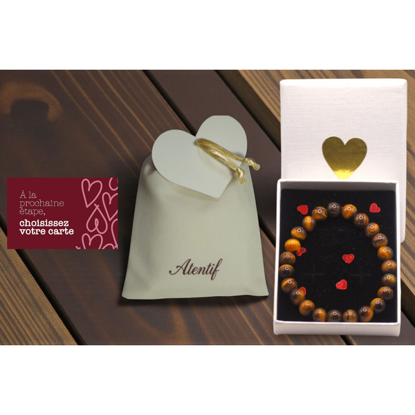 Bracelet Bouclier de Force – Véritables Pierres Œil de Tigre