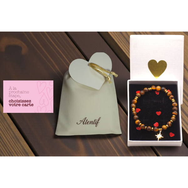 Bracelet femme Protection & Force – Véritables Pierres Œil de Tigre