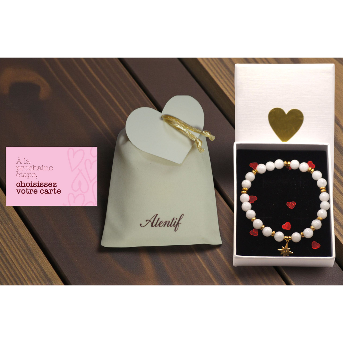 Bracelet Étoile de Douceur – Véritables Pierres de Lune & Etoile