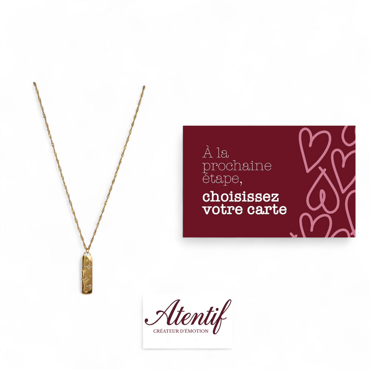 Collier Plaque Céleste