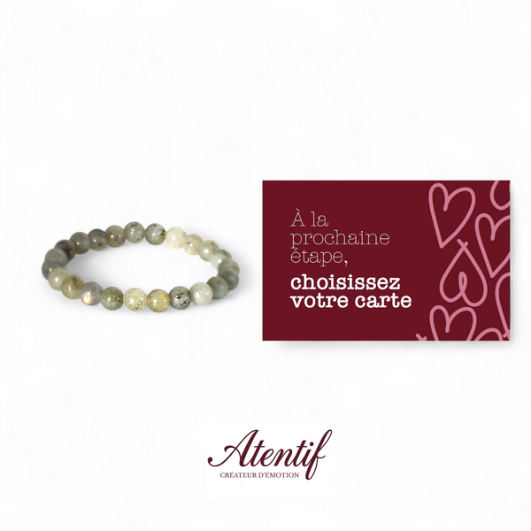 Bracelet Protection Mystique – Véritables Pierres Labradorite