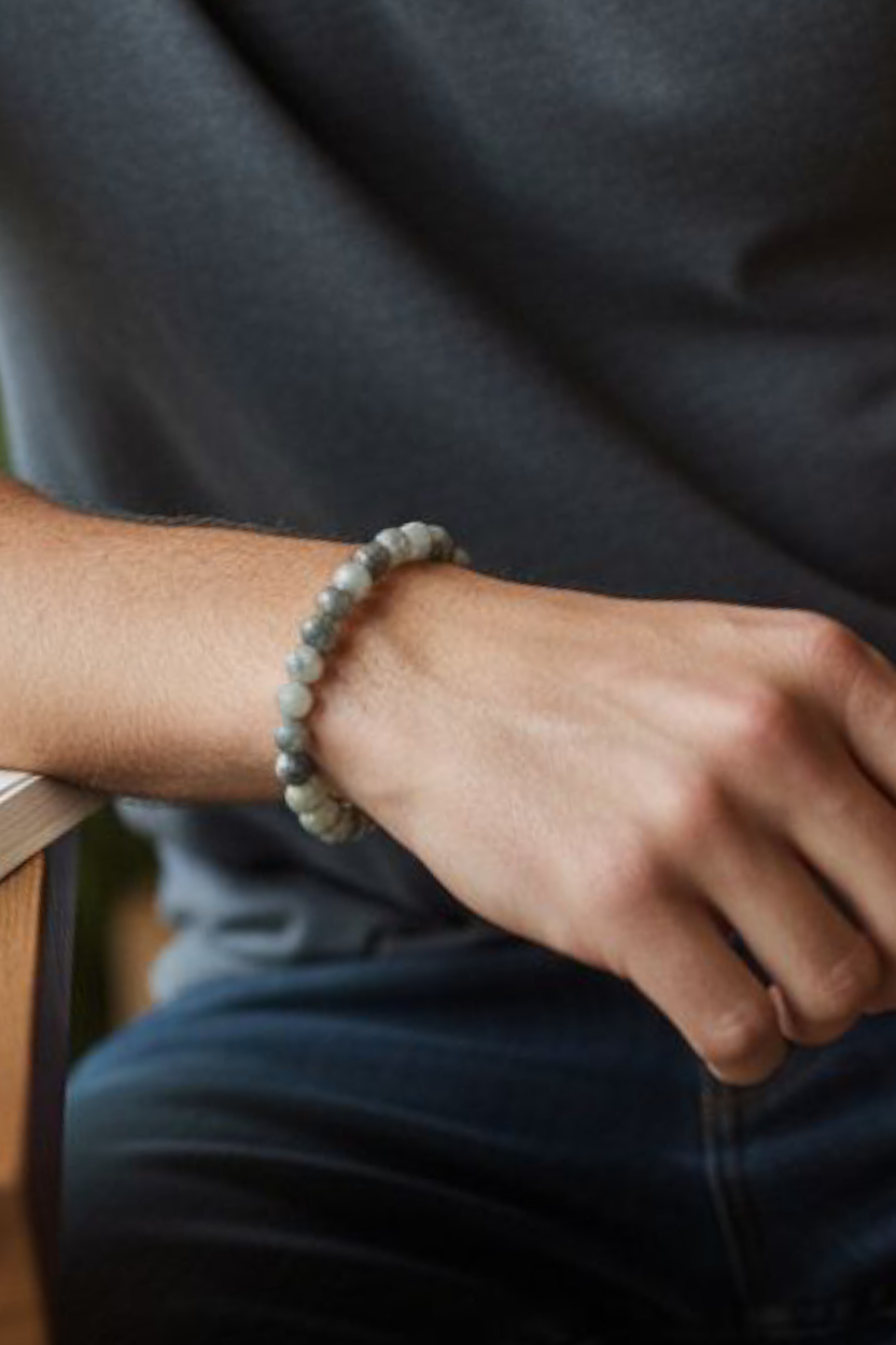 Bracelet Protection Mystique – Véritables Pierres Labradorite