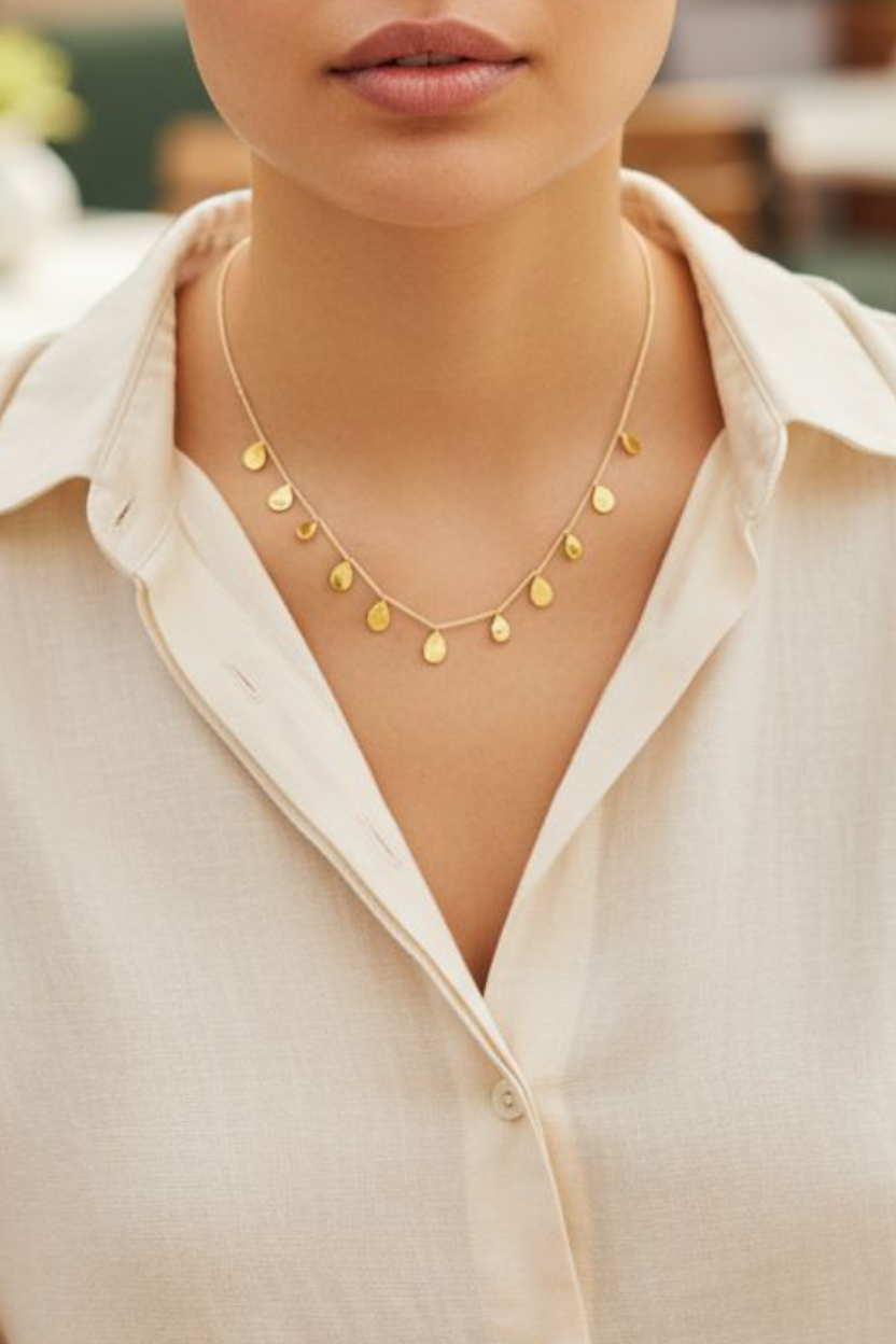 Collier "Pluie d'Or"