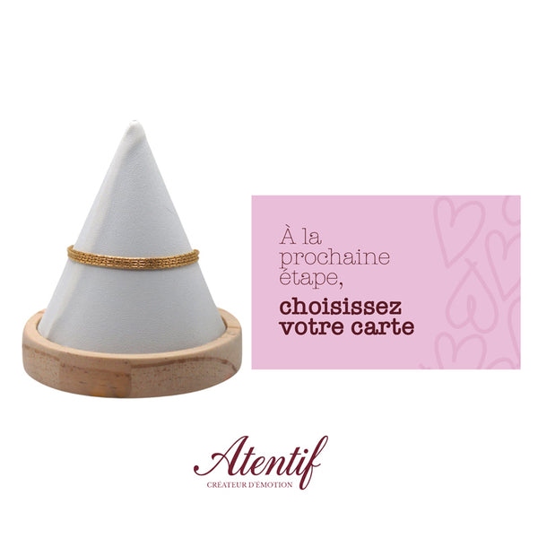 Bracelet "Les Quatre Petites Lignes d'Amour"