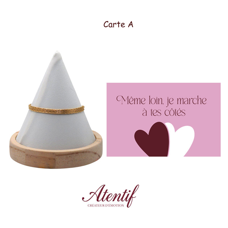 Bracelet "Les Quatre Petites Lignes d'Amour"