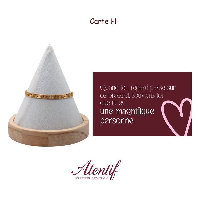 Bracelet "Les Quatre Petites Lignes d'Amour"