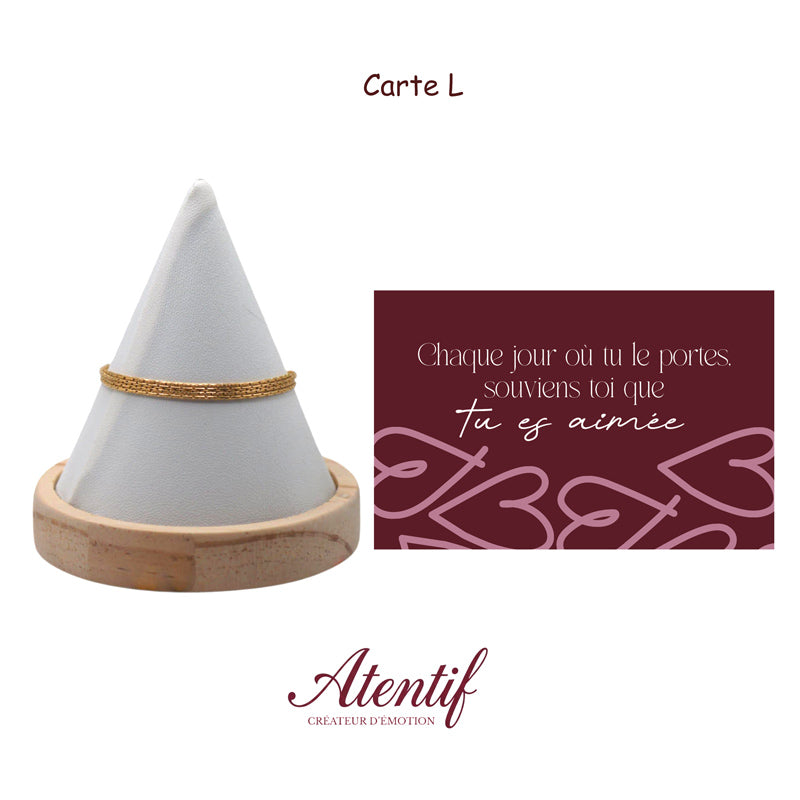 Bracelet "Les Quatre Petites Lignes d'Amour"