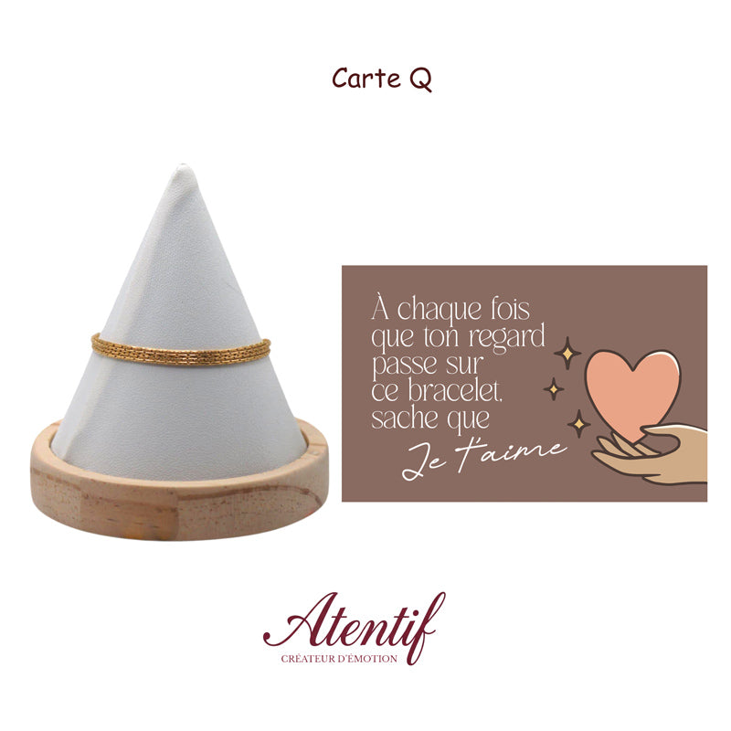 Bracelet "Les Quatre Petites Lignes d'Amour"