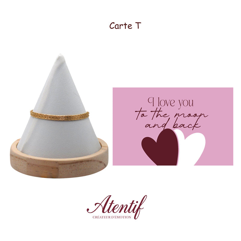 Bracelet "Les Quatre Petites Lignes d'Amour"