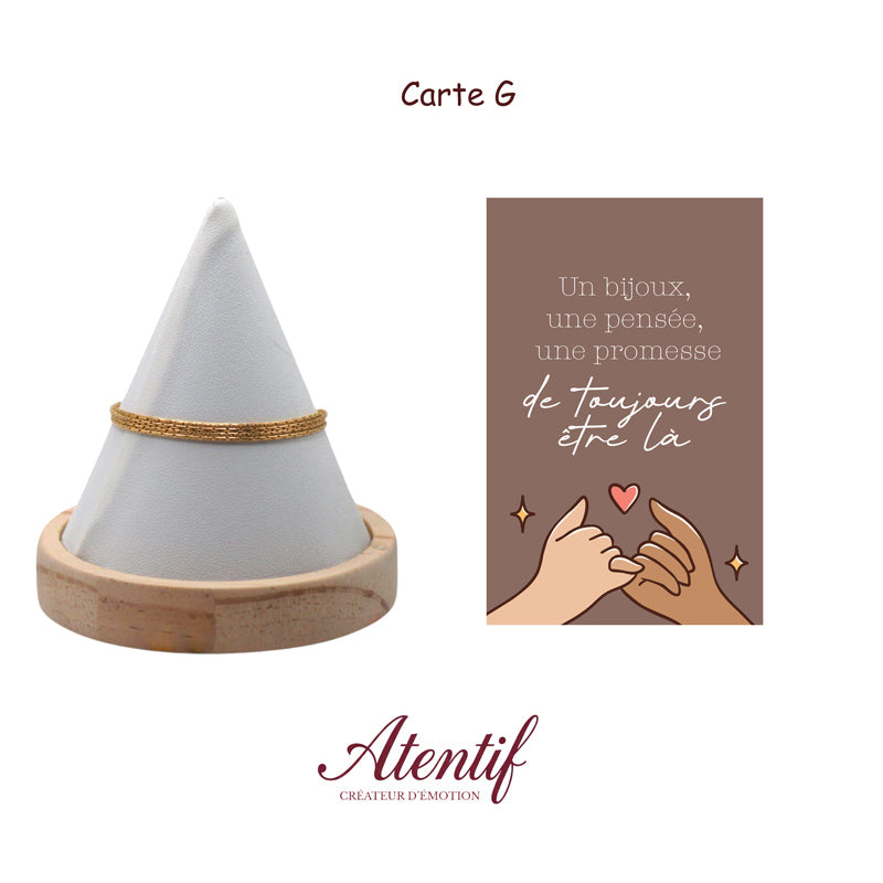 Bracelet "Les Quatre Petites Lignes d'Amour"