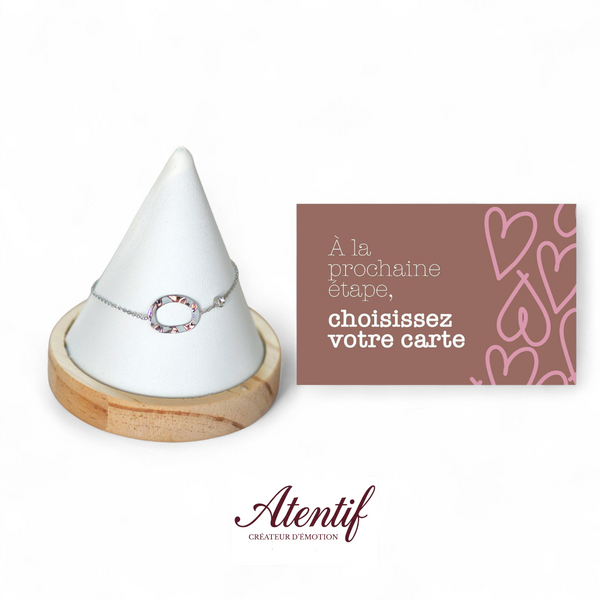 Bracelet Ovale Éclat Strass Argenté