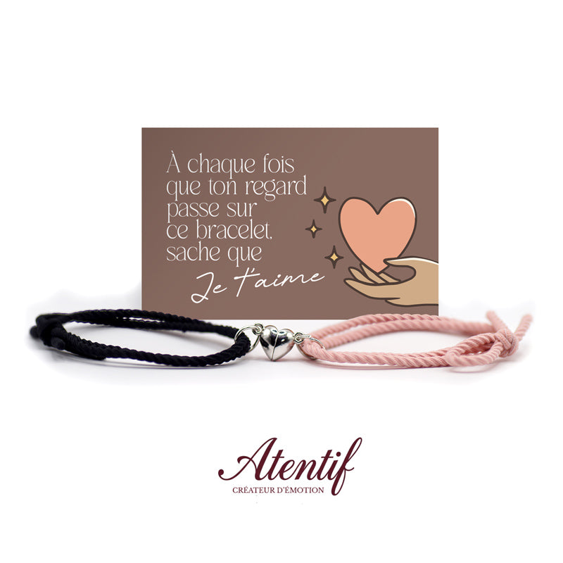 Bracelets Cœur Aimantés Duo