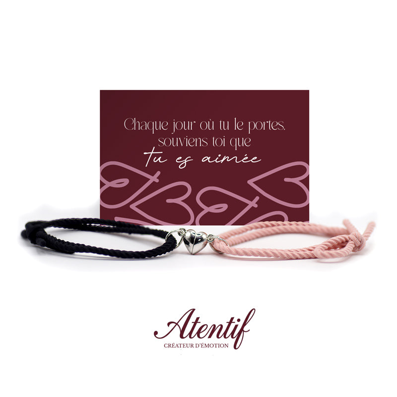 Bracelets Cœur Aimantés Duo