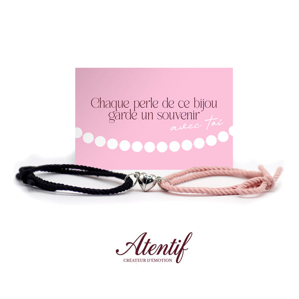 Bracelets Cœur Aimantés Duo