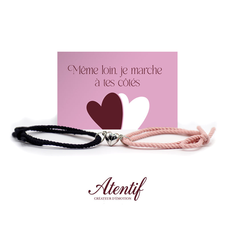 Bracelets Cœur Aimantés Duo