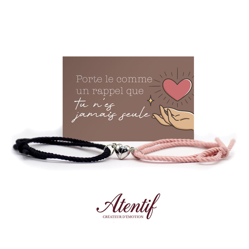 Bracelets Cœur Aimantés Duo