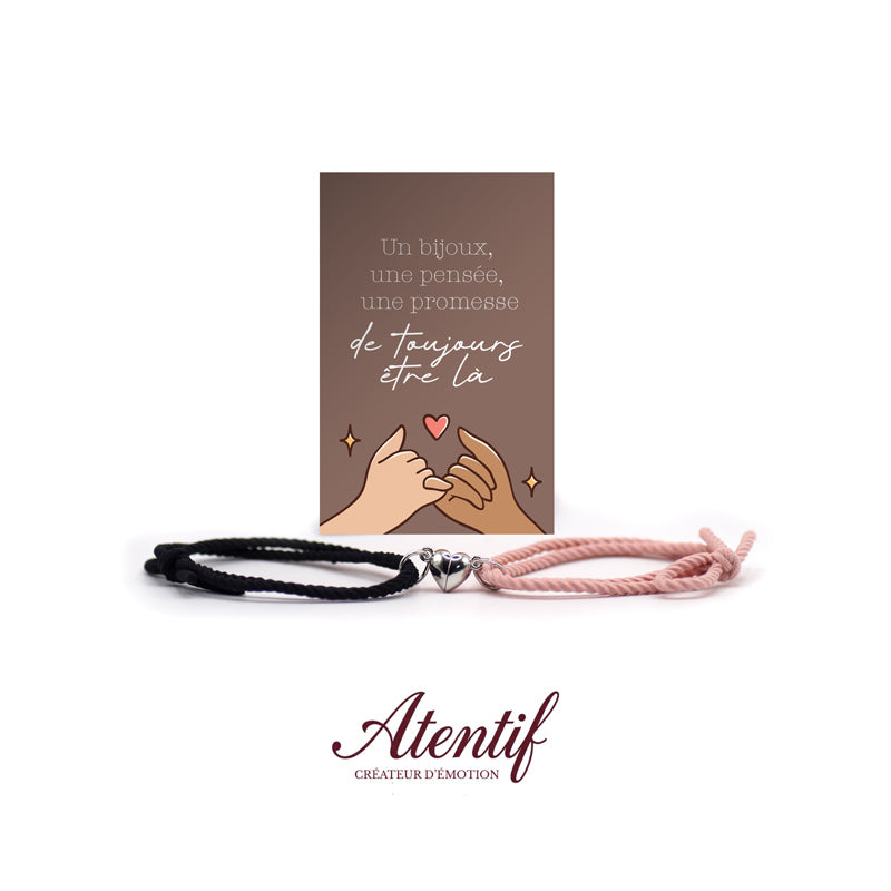 Bracelets Cœur Aimantés Duo
